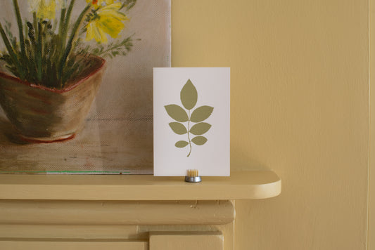 "Rose Leaf" Greetings Card